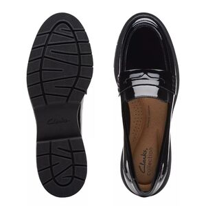 Clarks Women's Black Pantent Loafers, Westlynn Ayla